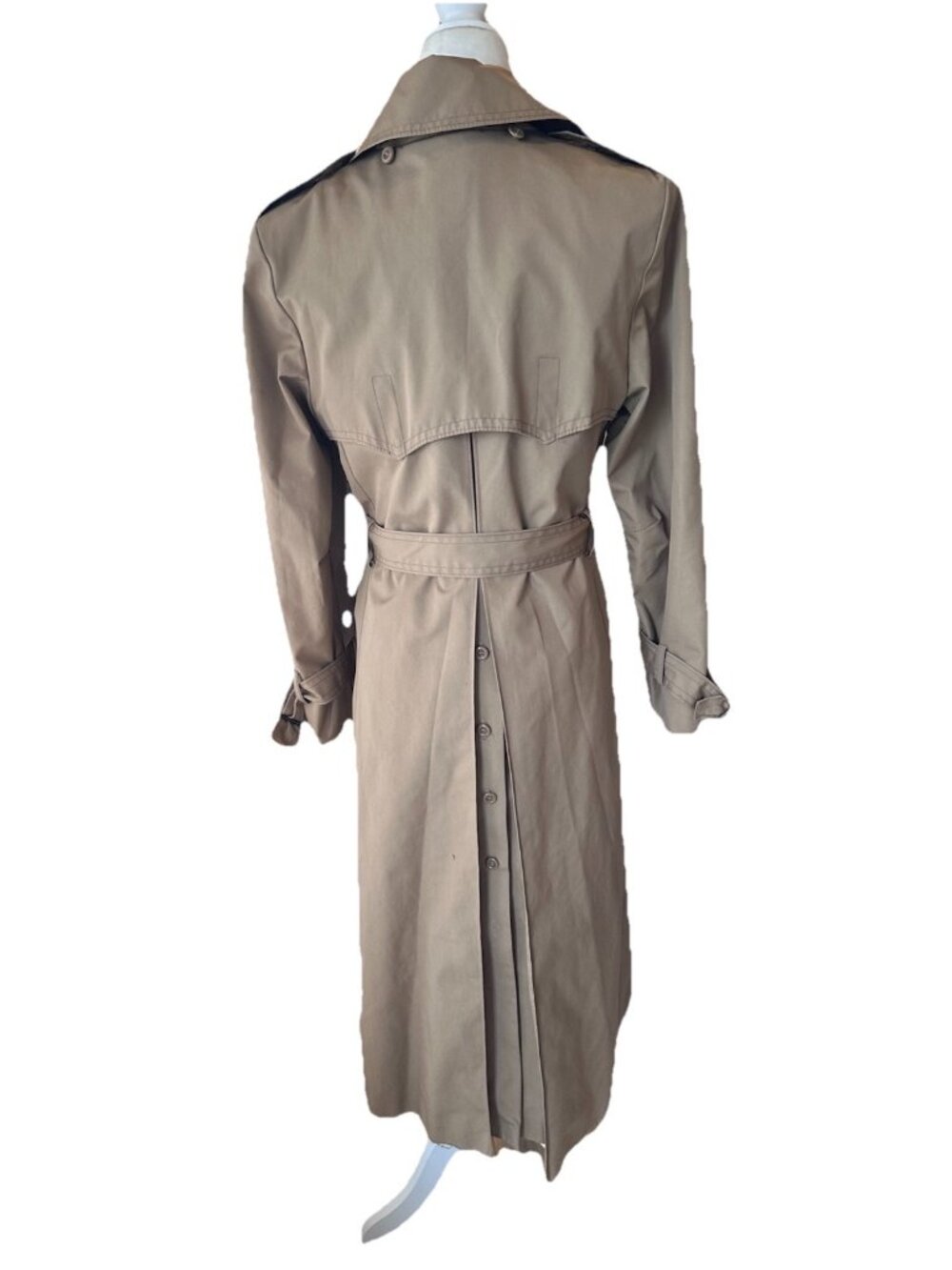 VINTAGE The Jack Set Tan Trench Coat Womens Medium Great Details - Picture 4 of 11